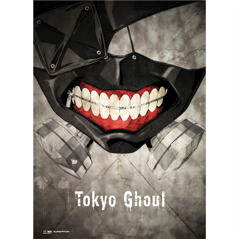 Tokyo Ghoul Kaneki Mask Wall Scroll By: Great Eastern Entertainment *SHIPS WITHIN 15 DAYS*