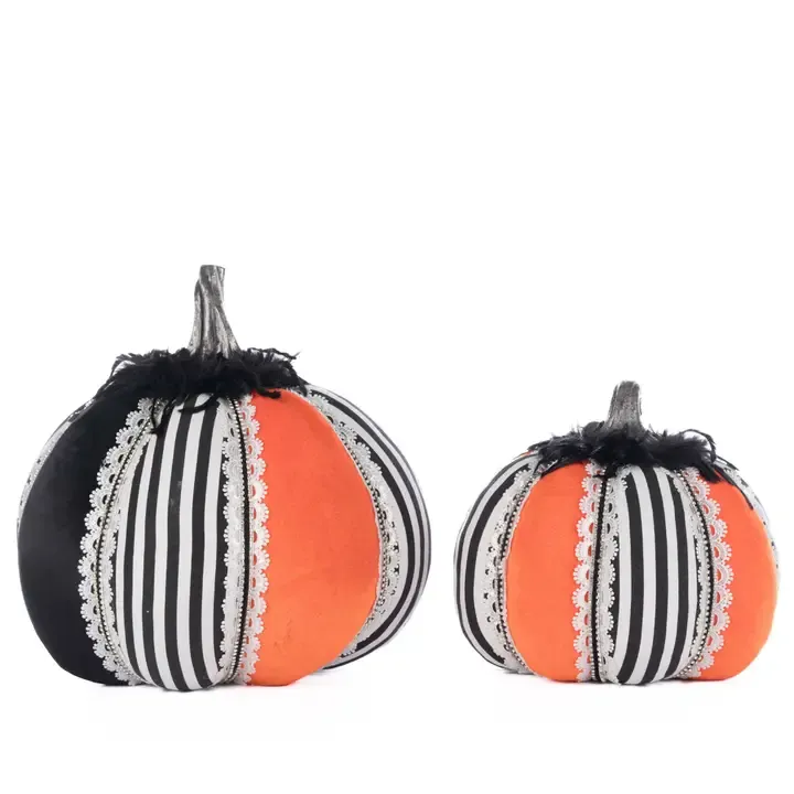 Macabre Pumpkins Set of 2 By: Katherine's Collection *SHIPS WITHIN 10 DAYS*
