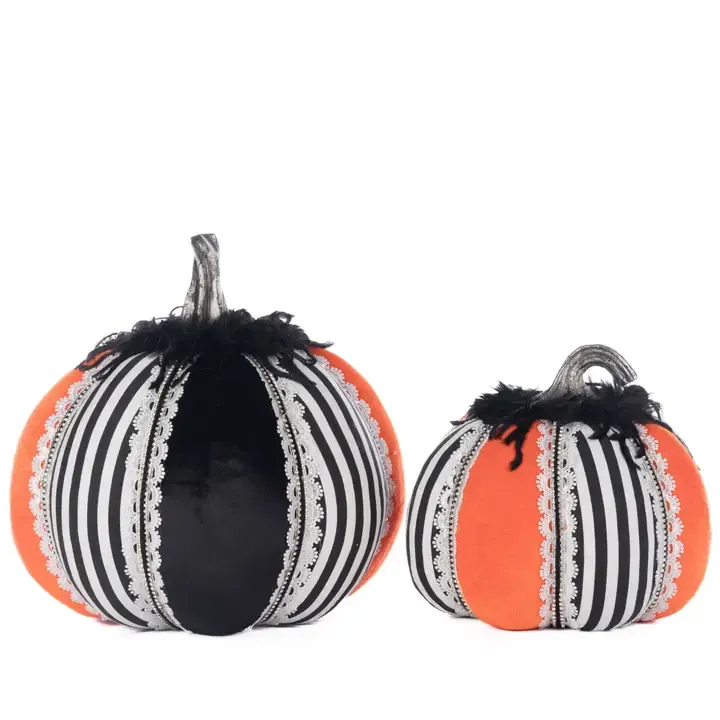 Macabre Pumpkins Set of 2 By: Katherine's Collection *SHIPS WITHIN 10 DAYS*