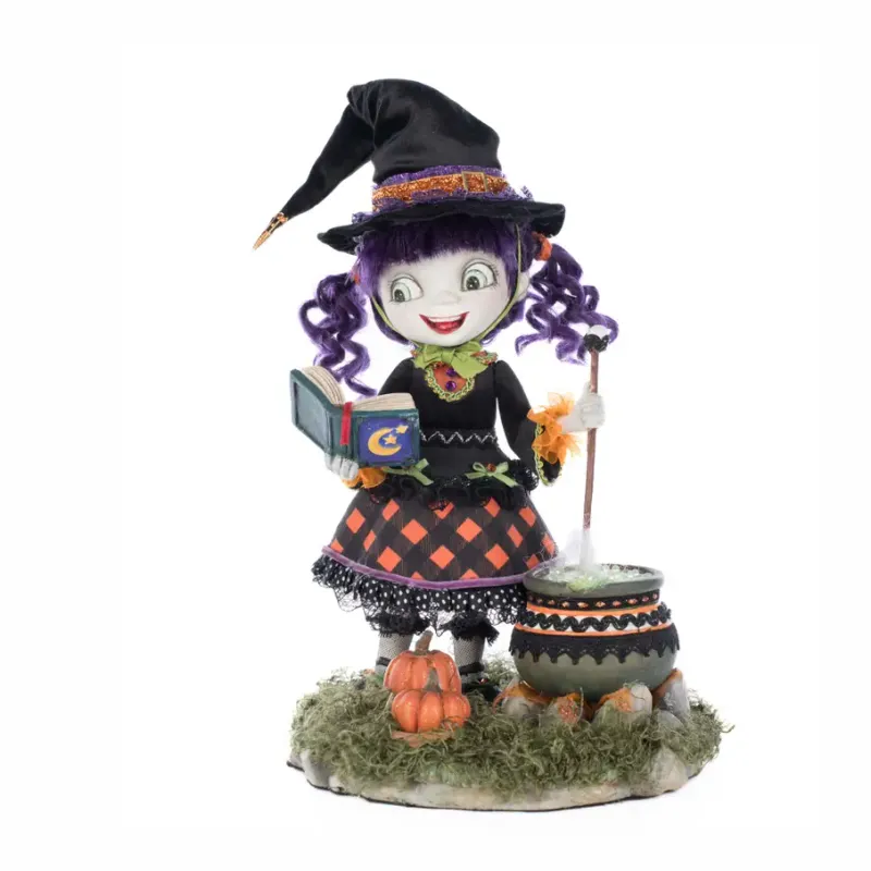 Poppy Broomson Witch Tabletop By: Katherine's Collection *SHIPS WITHIN 10 DAYS*