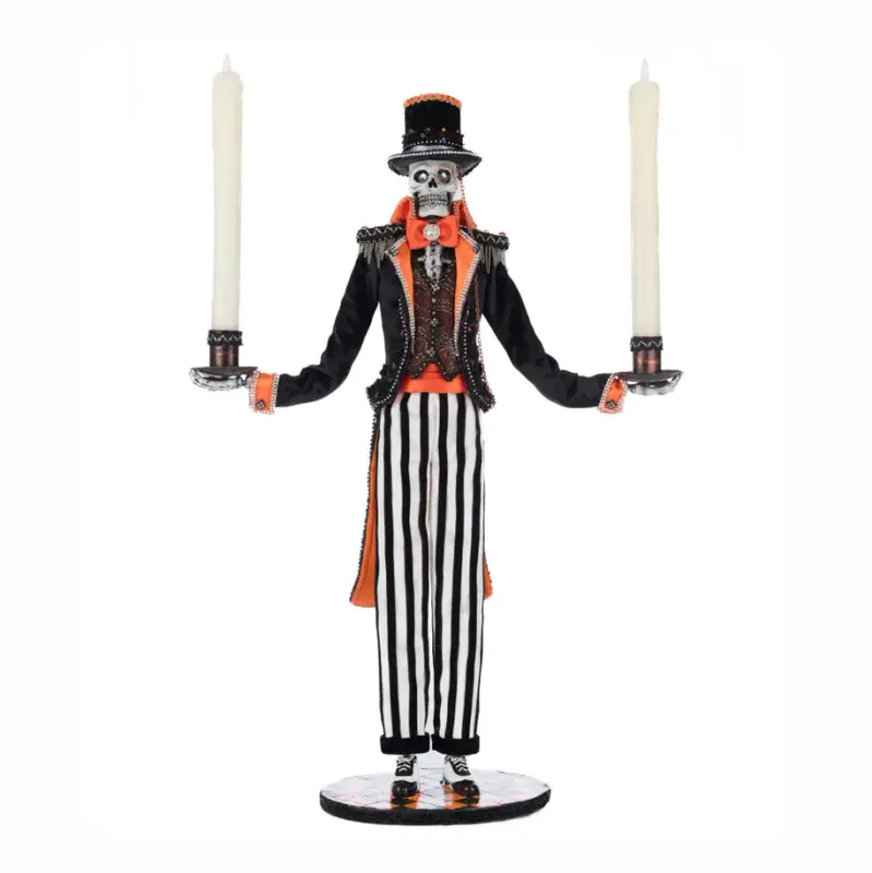 Macabre Skeleton Candelabra By: Katherine's Collection *SHIPS WITHIN 10 DAYS*