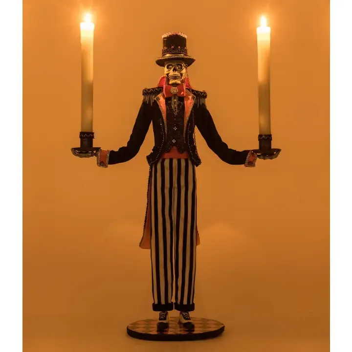 Macabre Skeleton Candelabra By: Katherine's Collection *SHIPS WITHIN 10 DAYS*
