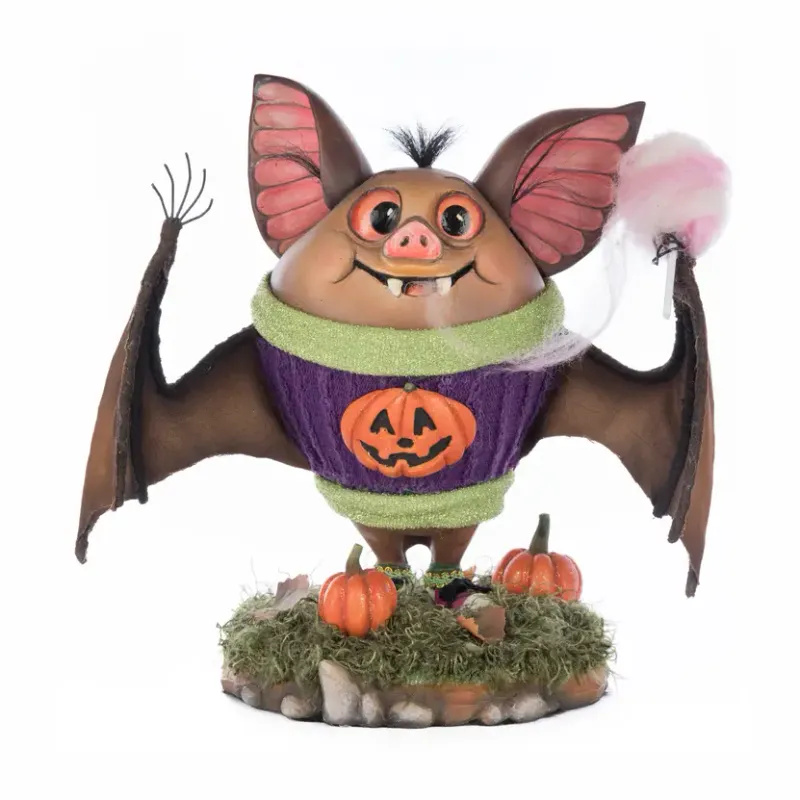 Fangs the Bat in Sweater Tabletop By: Katherine's Collection *SHIPS WITHIN 10 DAYS*