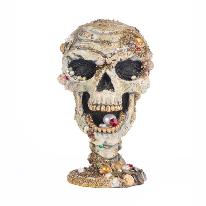 Treacherous Treasure Tall Skull Tabletop By: Katherine's Collection *SHIPS WITHIN 10 DAYS*