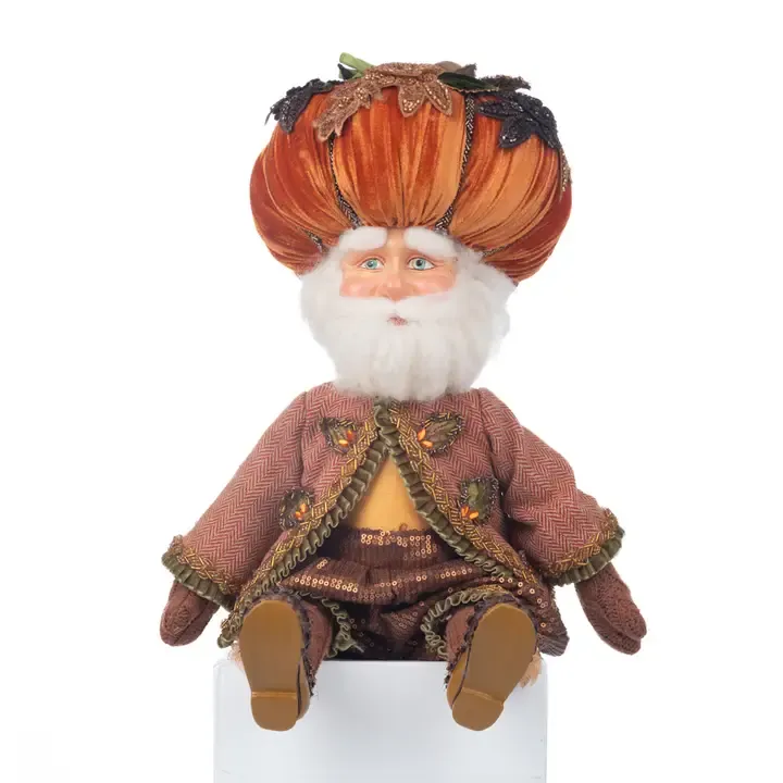 Harvest Pumpkin Hat Ledge Sitter By: Katherine's Collection *SHIPS WITHIN 10 DAYS*
