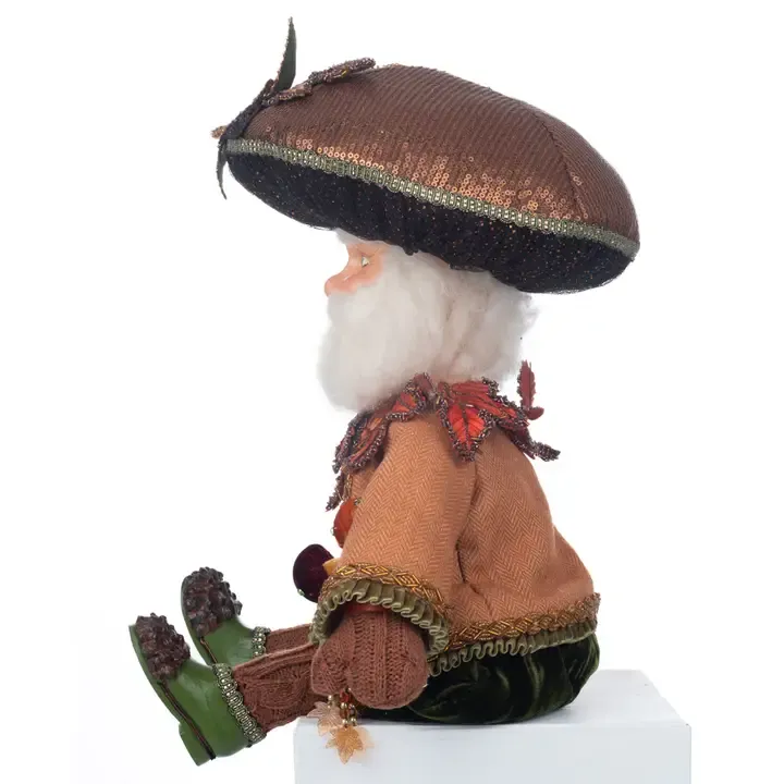 Harvest Mushroom Hat Ledge Sitter By: Katherine's Collection *SHIPS WITHIN 10 DAYS*