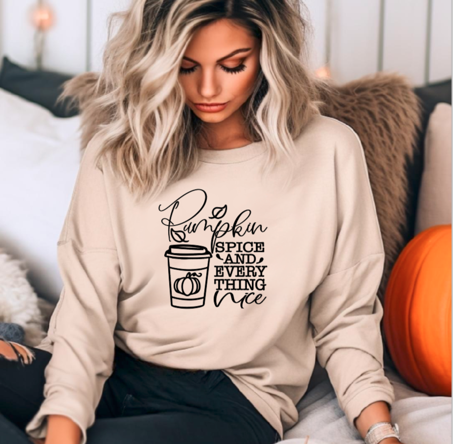 &quot;Pumpkin Spice and Everything Nice&quot; Sweatshirt