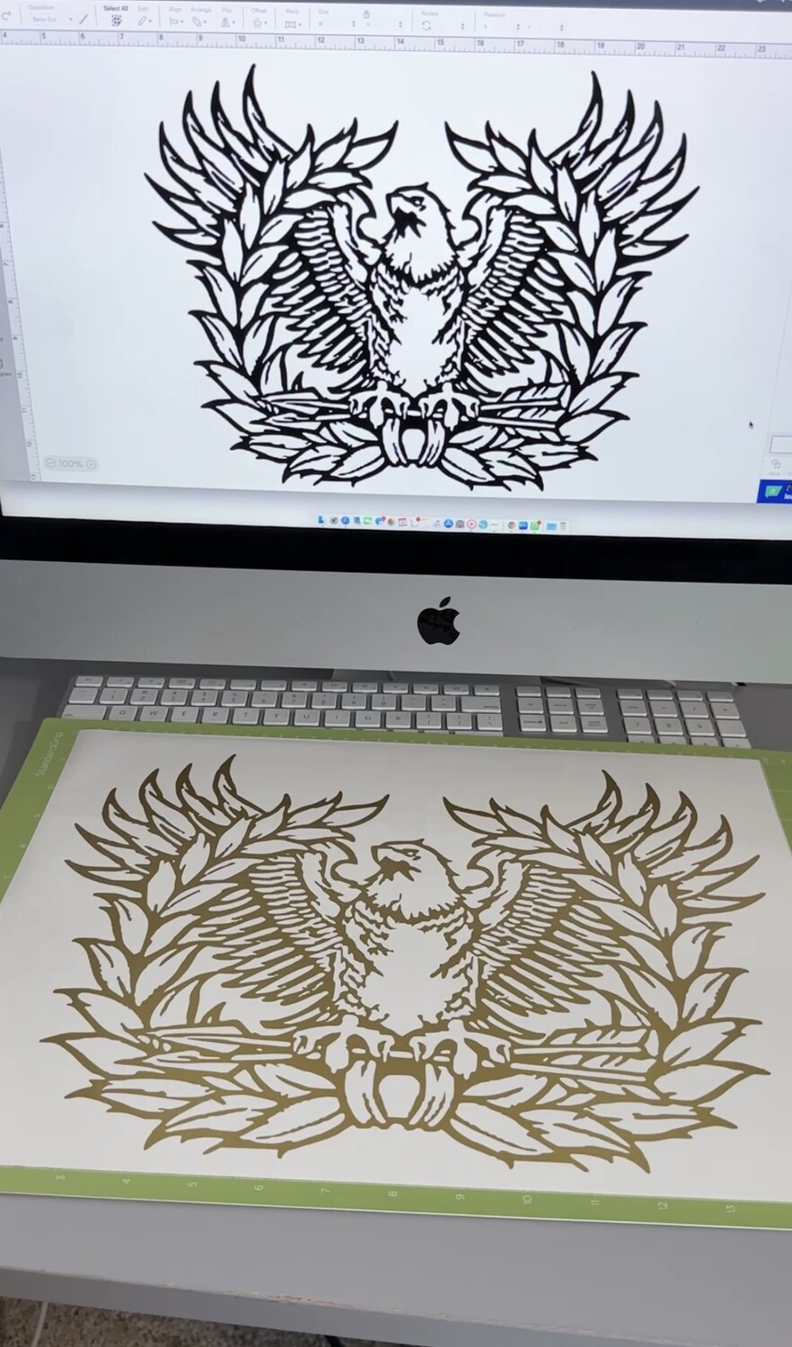 Modern Eaglerising Car Decal