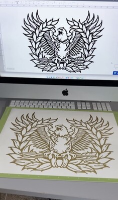 Modern Eaglerising Car Decal