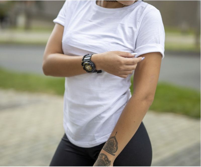 Blank Woman Large 100% Pima cotton t-shirt