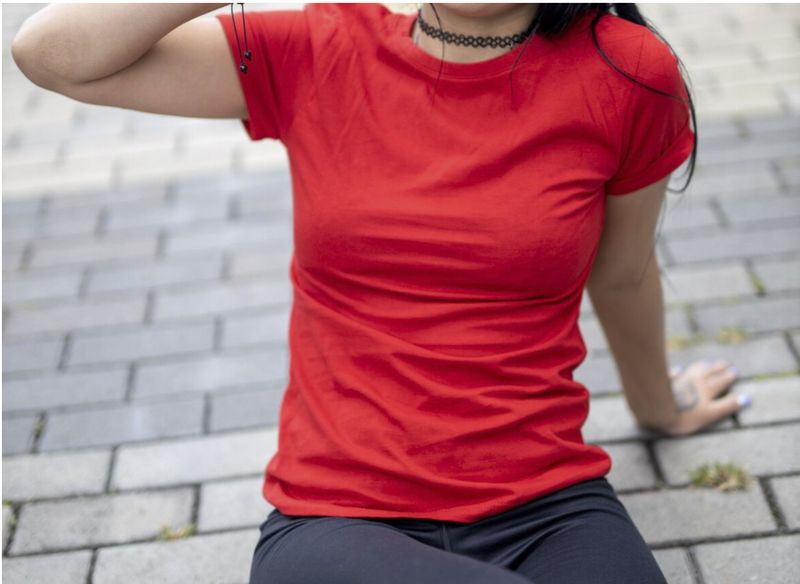 Blank Woman Medium 100% Pima cotton t-shirts