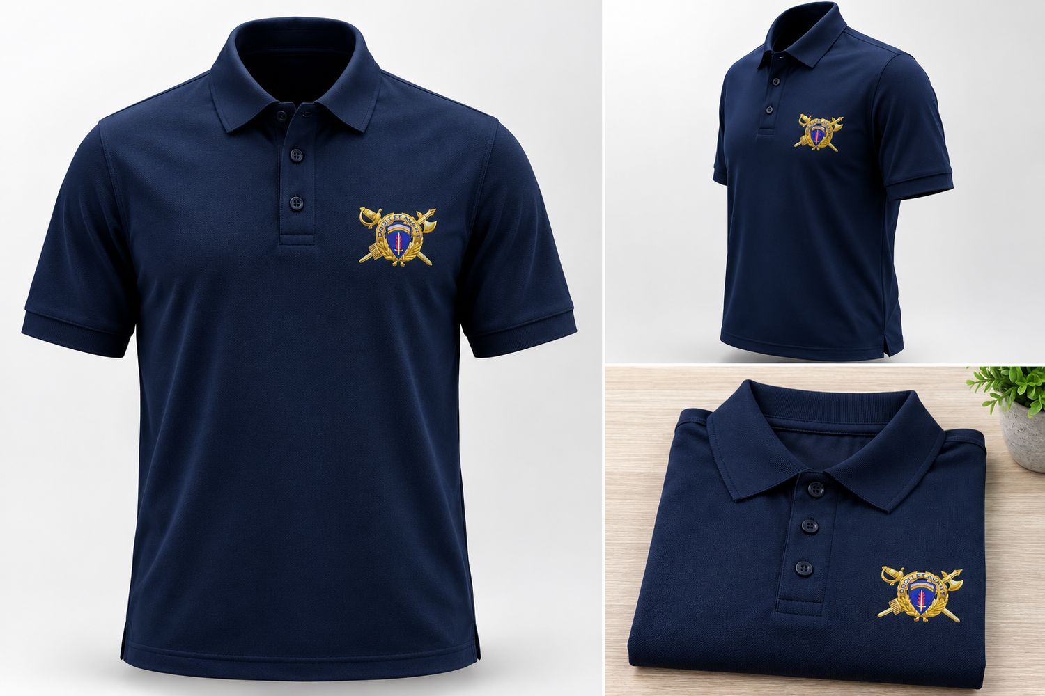 Unit Polo shirts- French Navy Blue