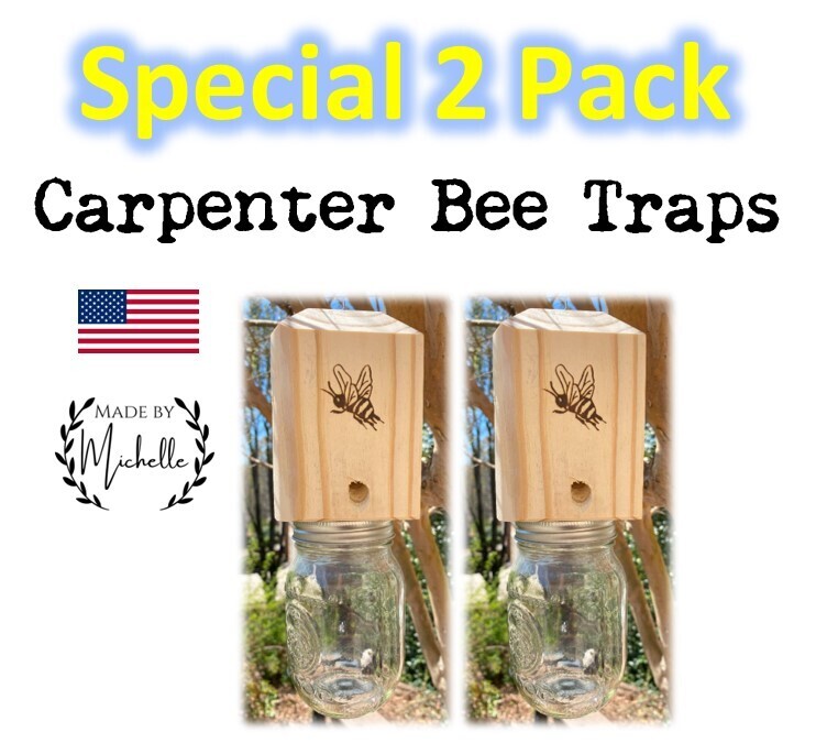 2 Pack - Carpenter Bee Traps