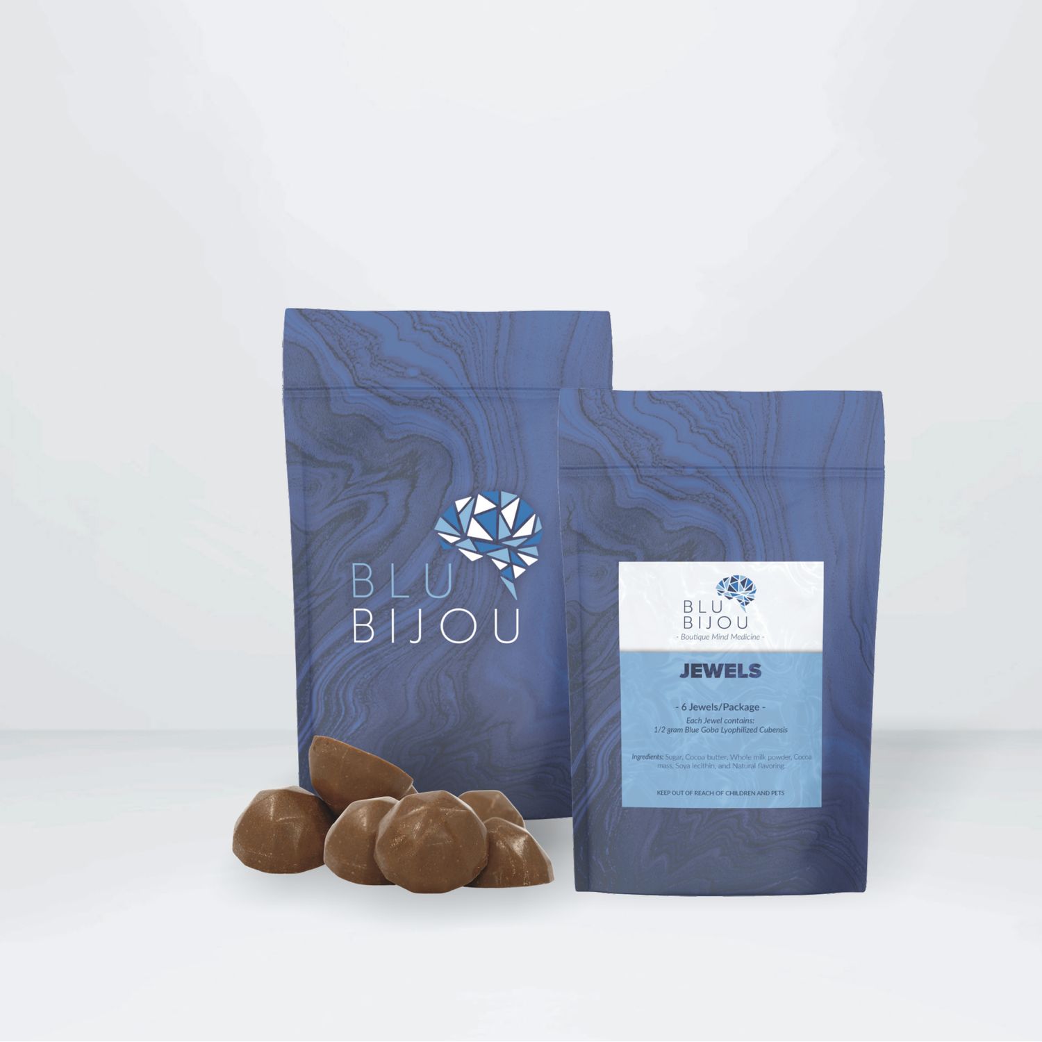 BLU BIJOU Jewels (1/2 gram chocolates), Amount: 6 Jewels