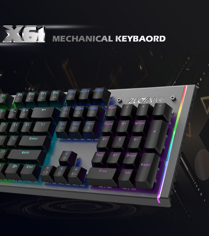 Mechanical Wired Gaming Keyboard RGB Mix