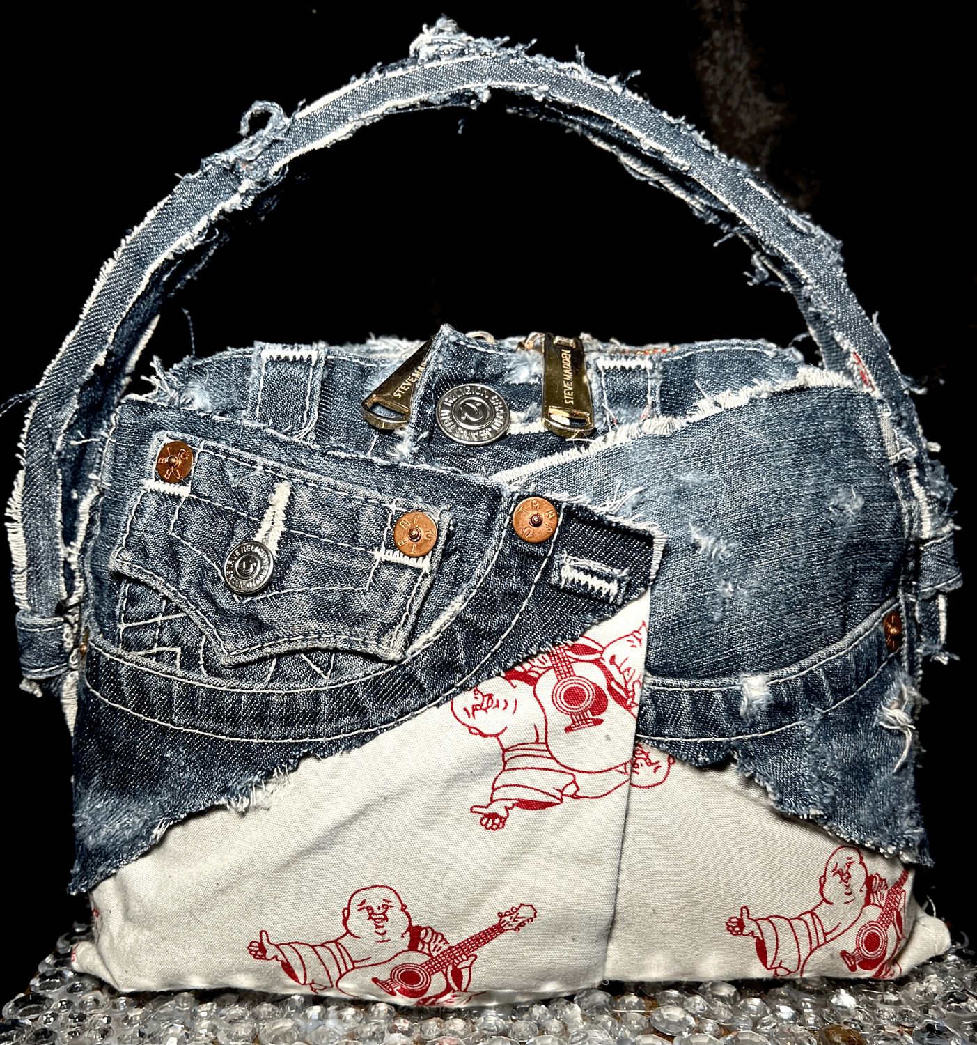 Handmade True Religion Jean Bag