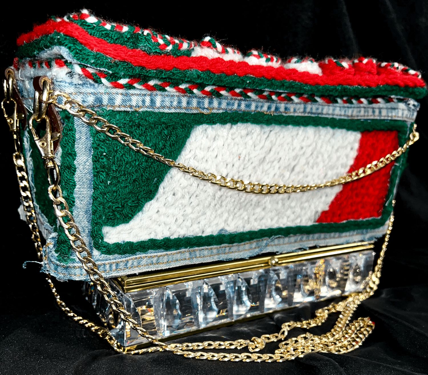 ONE-OF-ONE MEXICAN PRIDE BOX PURSE