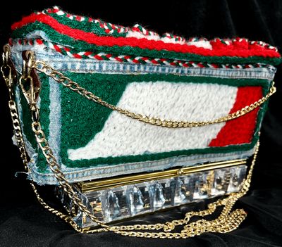ONE-OF-ONE MEXICAN PRIDE BOX PURSE