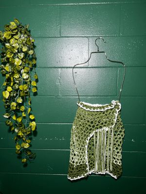 GARDEN GREEN HANDMADE CROCHET SKIRT