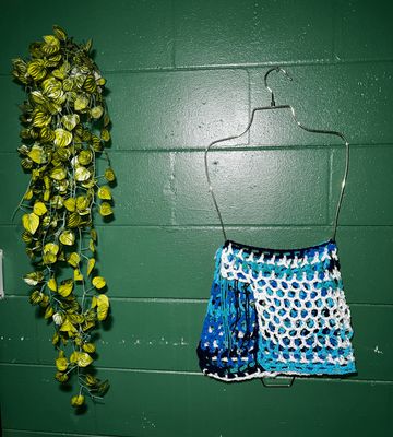 OCEAN BLUE OMBRÈ HANDMADE CROCHET SKIRT