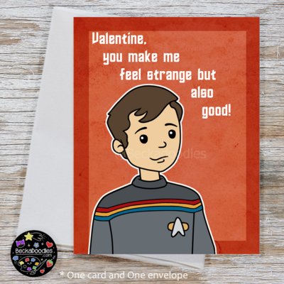 Wesley Valentines Day Note Card - Fanart Cartoon Greeting Card