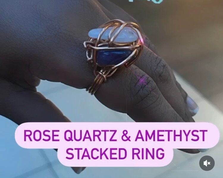 Stacked Stone Ring
