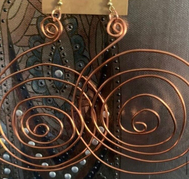Copper Earrings 1