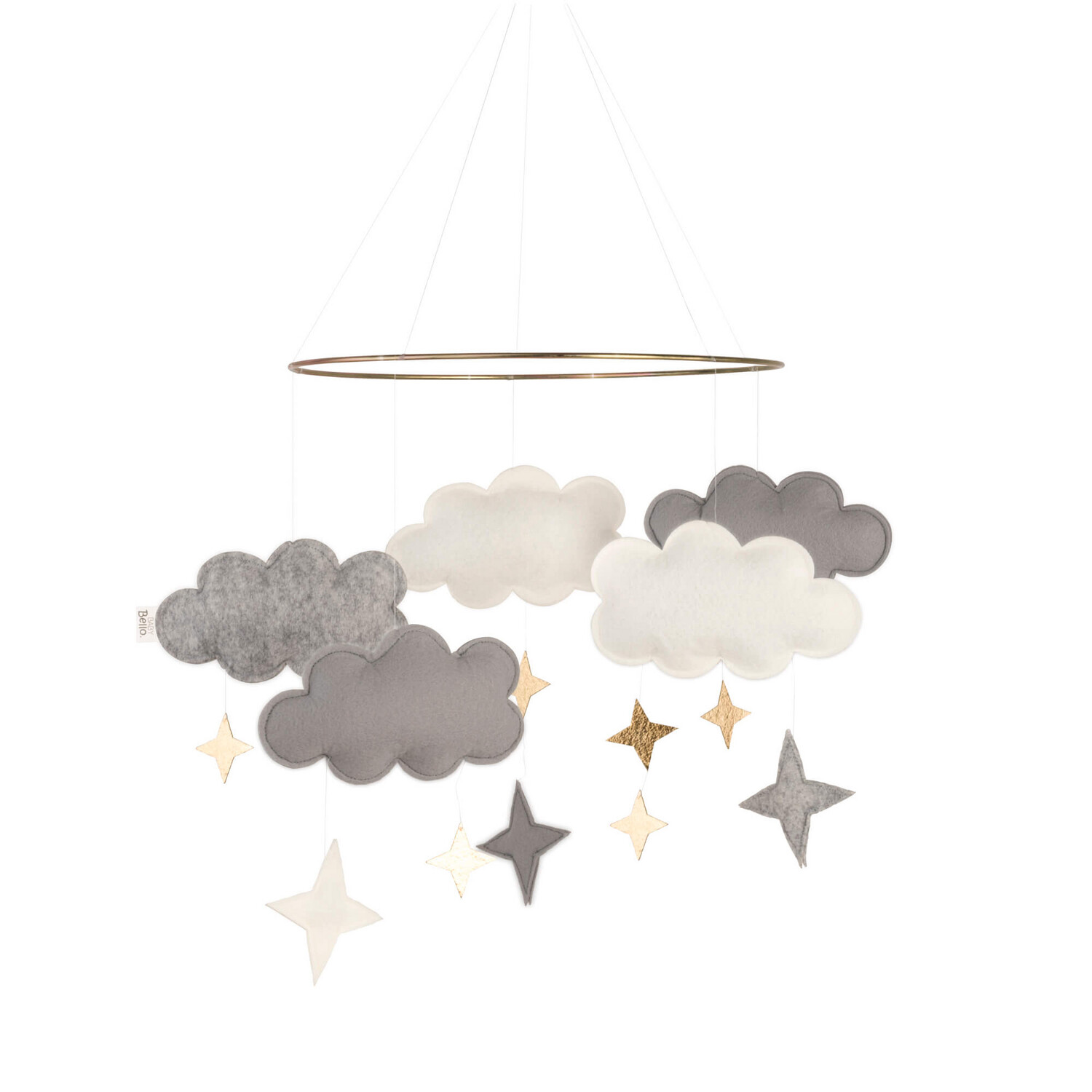 Baby-Mobile "Fantasie-Wolken - Rusty Grey