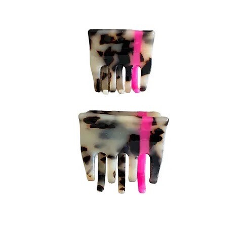 Haarklammer Neon Pink