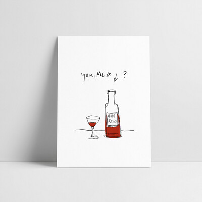 Vino Rosso / Postkarte