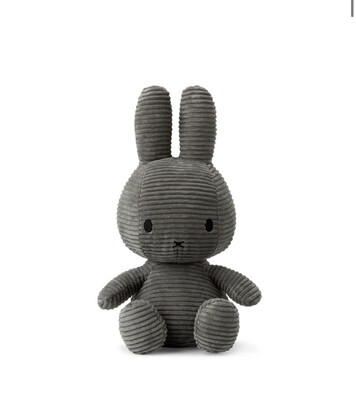 Miffy Sitting Corduroy Grey – 33 cm – 13″