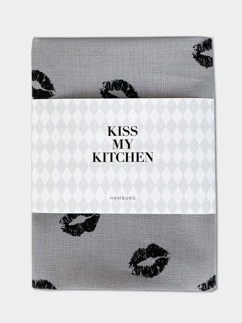 Geschirrtuch KISS grey black