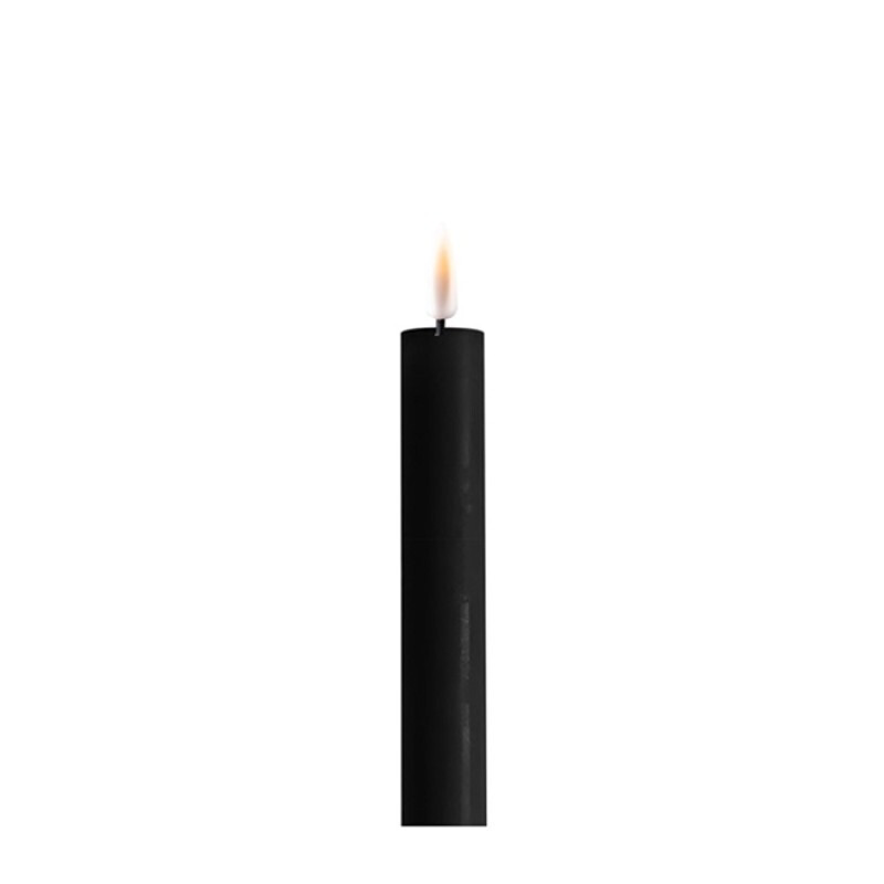 Schwarze Stabkerze 2 Stck. (15 cm)