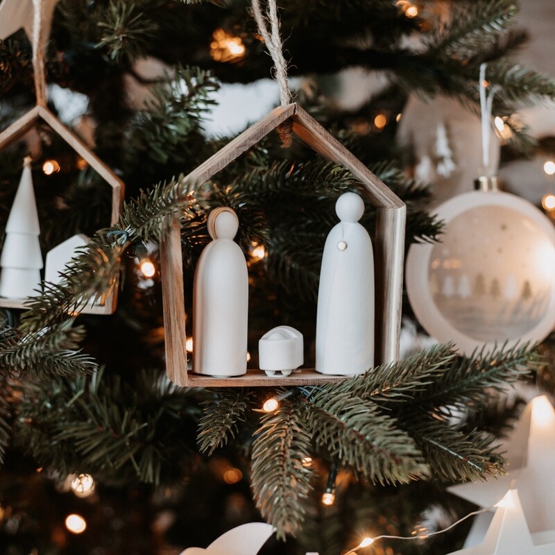 WINTERMÄRCHEN. HÄUSCHEN &quot;KRIPPE&quot;