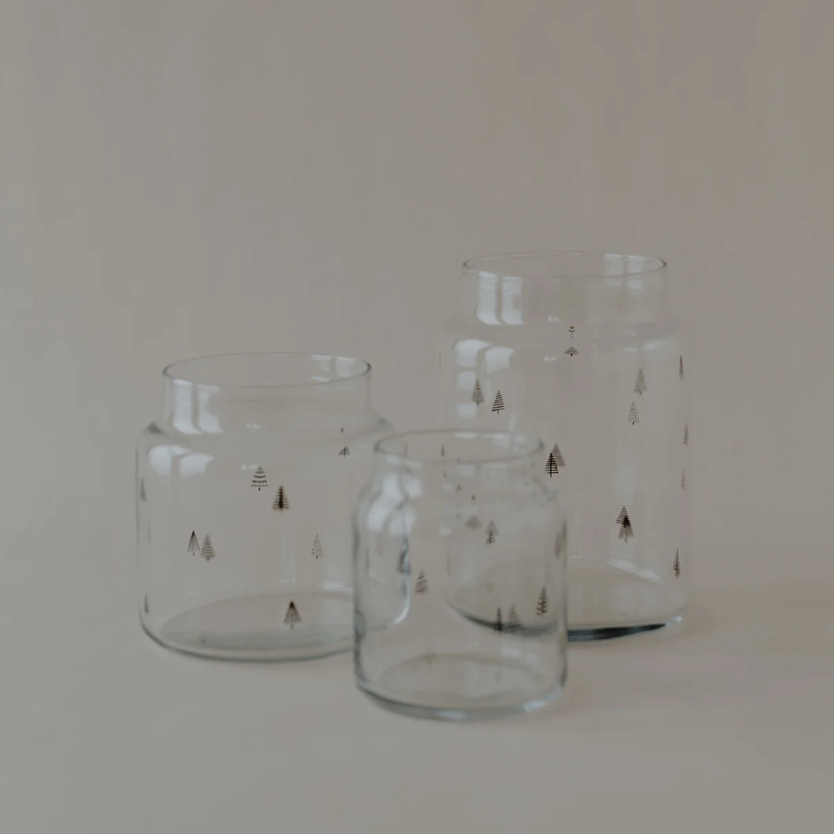 Vase aus Glas Tannen