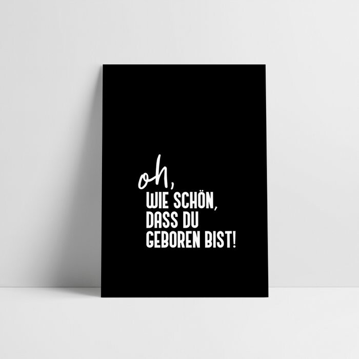 Geboren / Postkarte