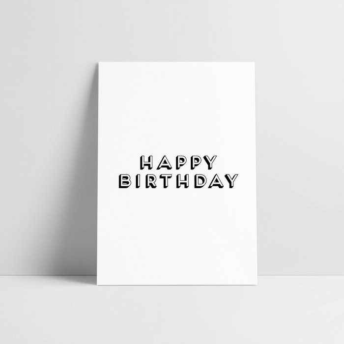 Happy Birthday / Postkarte