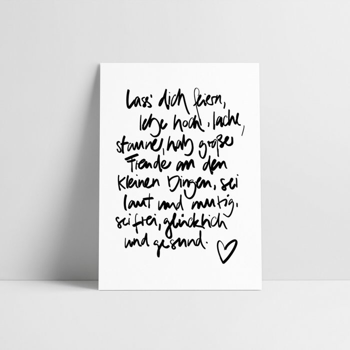Lass dich feiern / Postkarte