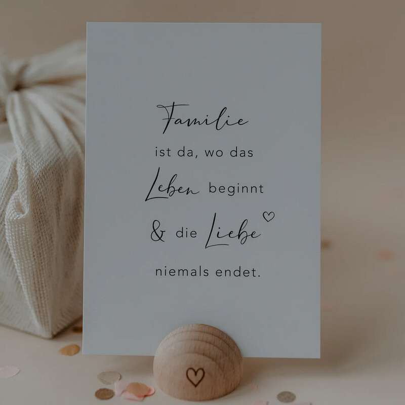 Spruchkarte Familie