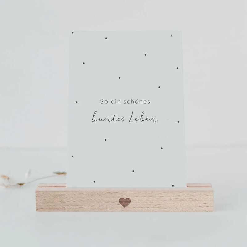 Spruchkarte Buntes Leben