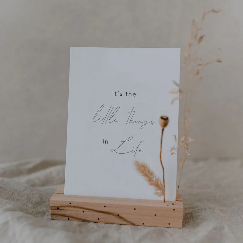   Spruchkarte Little Things
