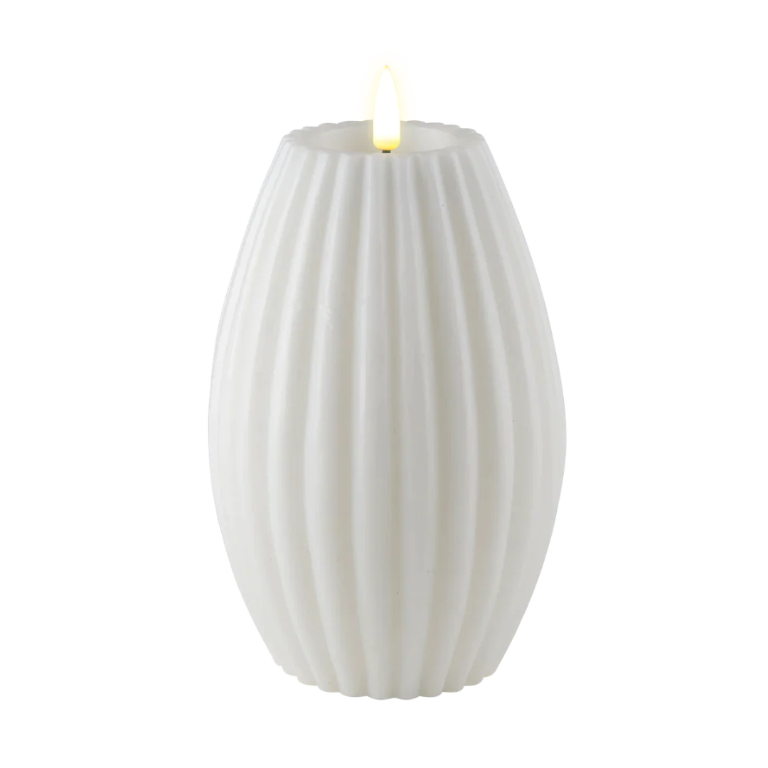 LED Rillenkerzen D 10 X H 15 cm