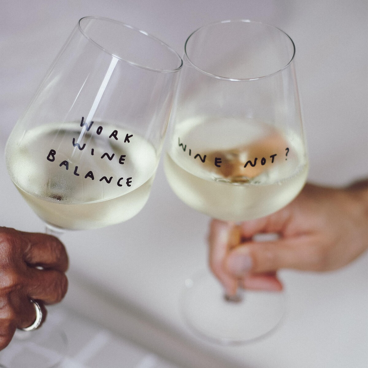 &quot;Wine Not&quot; Weinglas