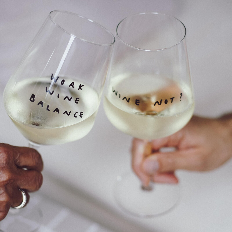 &quot;Wine Not&quot; Weinglas