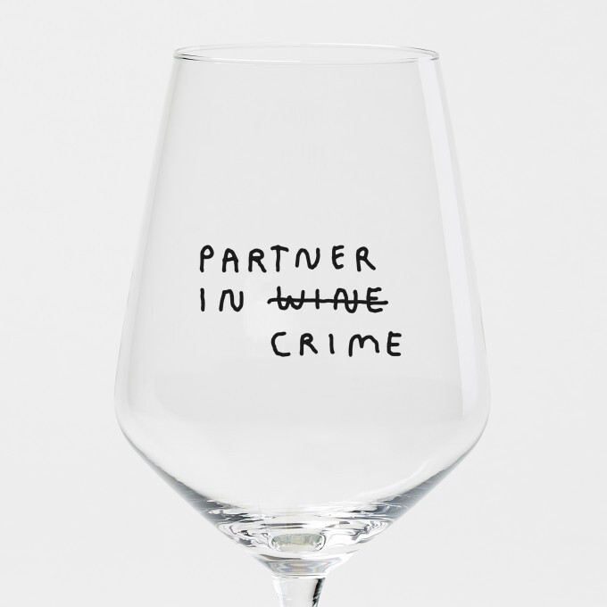 &quot;Partner In Wine&quot; Weinglas