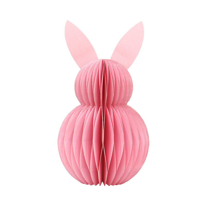 OSTERHASE STEHEND ROSA 