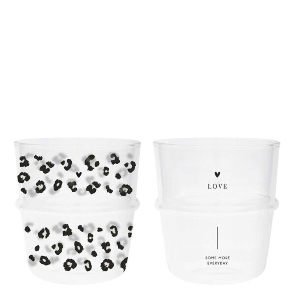 Bastion Collections Trinkglas Leopard oder Love