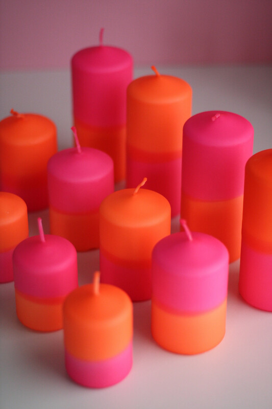 Blockkerze Neon