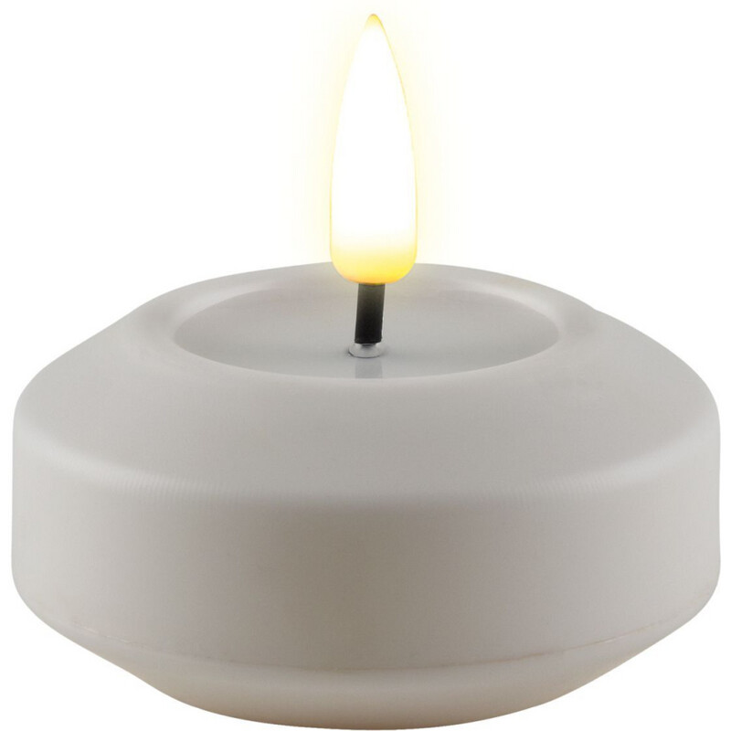 LED-Schwimmkerze- 2er-Set - weiß