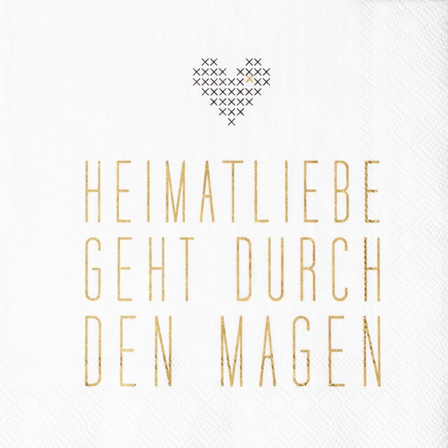 COCKTAILSERVIETTEN &quot;HEIMATLIEBE&quot;